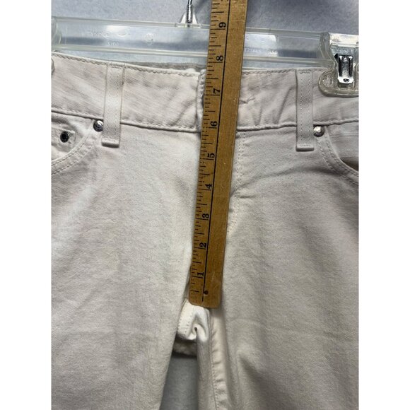 Guess Medium Rise Skinny Sarah Fit White Jeans - Picture 9 of 14